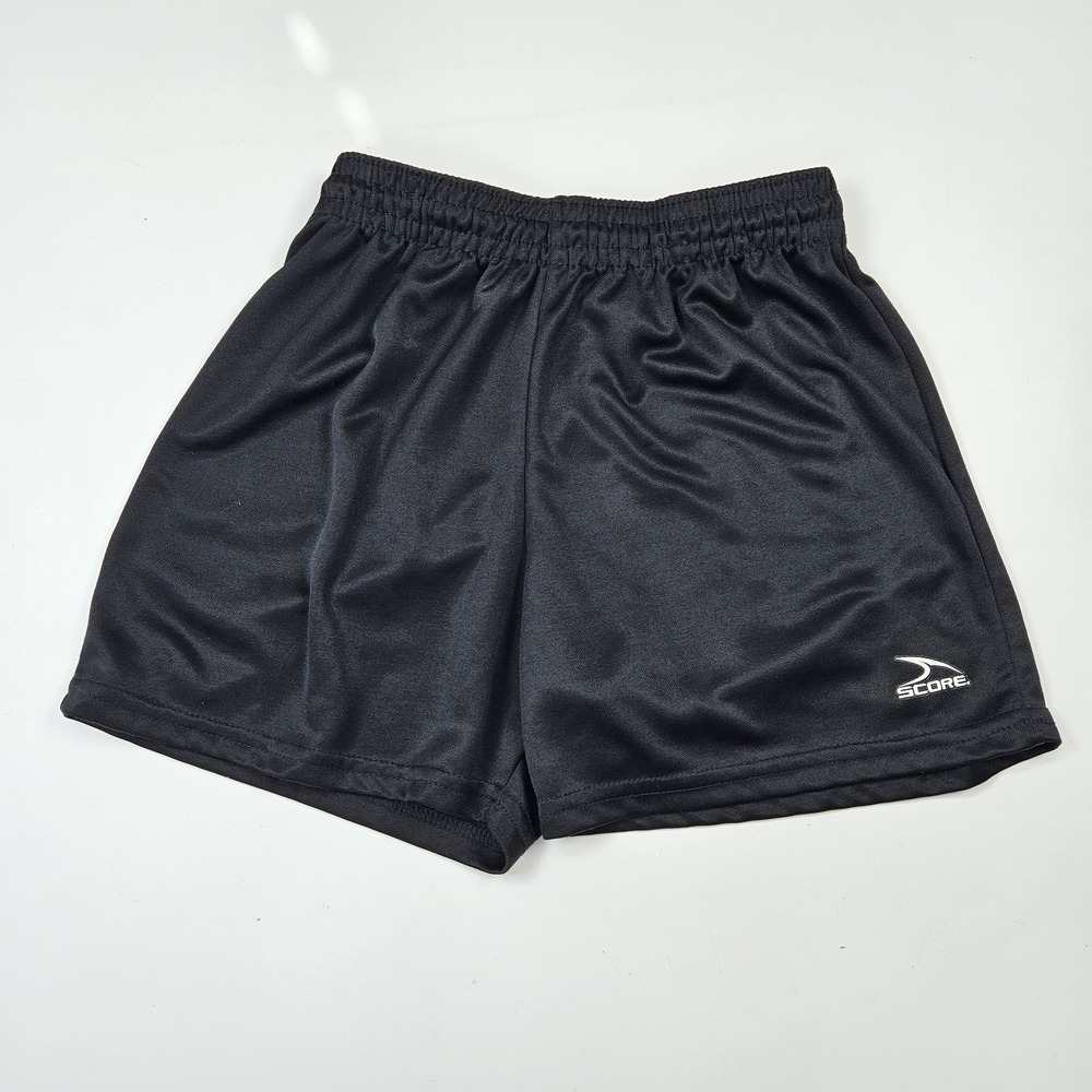 Score Soccer Shorts Kids Youth Medium Black Mesh Athletic Sportswear Training
